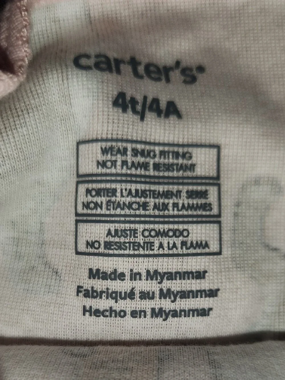 Carters light pink